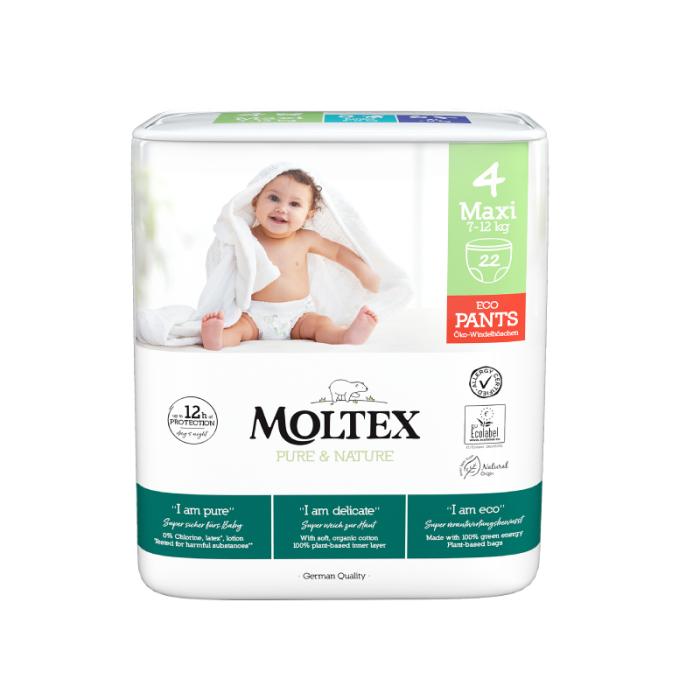 MOLTEX Pure & Nature biksītes 4 Maxi N22