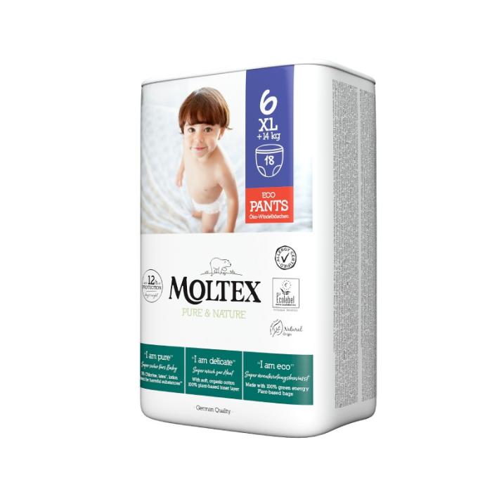 MOLTEX Pure & Nature biksītes 6 XL N18