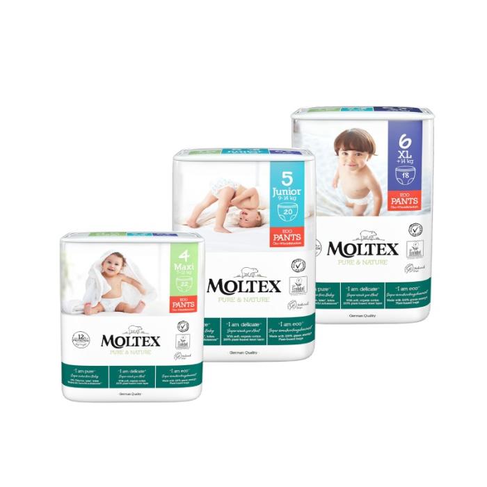 MOLTEX Pure & Nature biksītes 6 XL N18