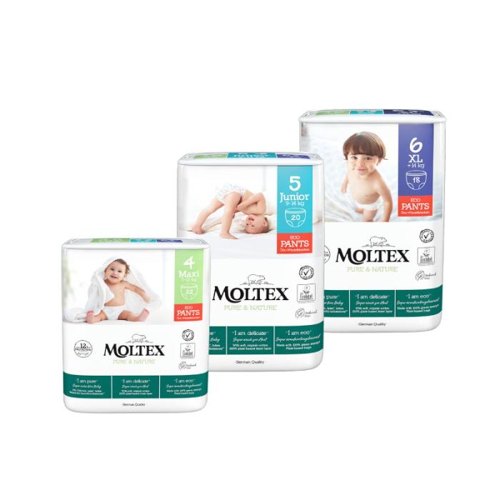 MOLTEX Pure & Nature biksītes 6 XL N18