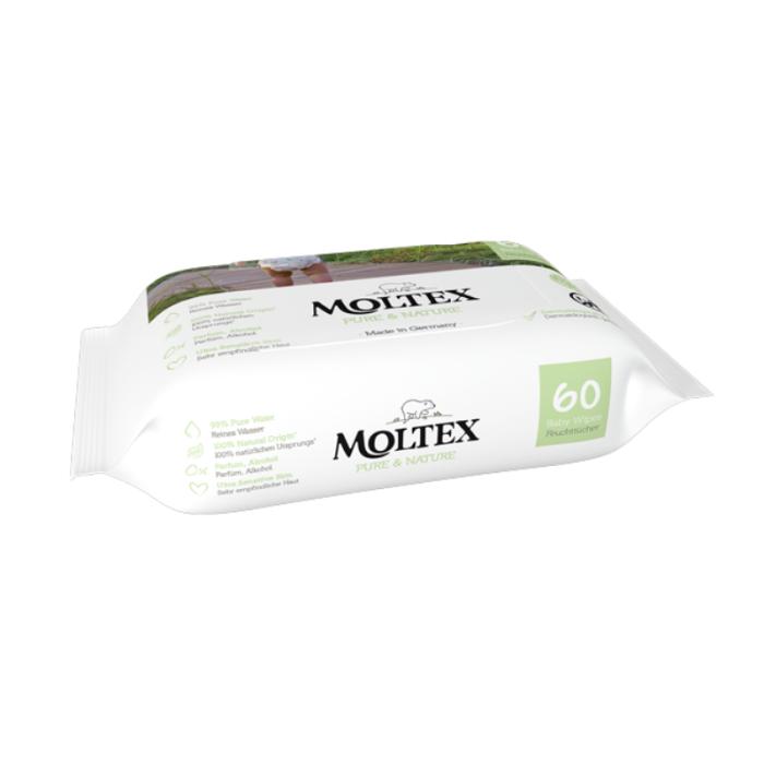 MOLTEX  Pure & Nature mitrās salvetes N60