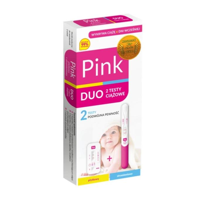 Pink DUO grūtniecības tests N2