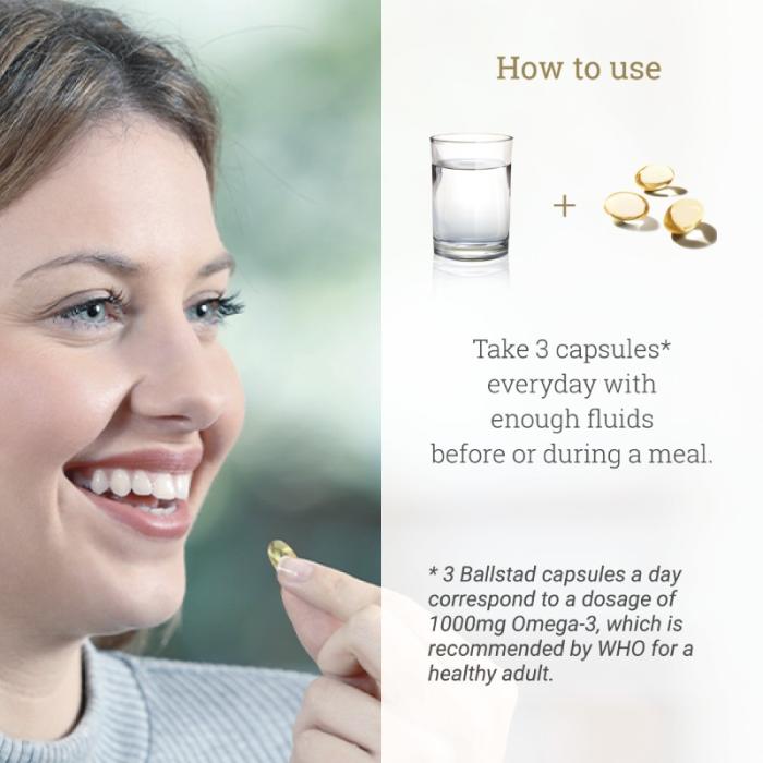 BALLSTAD Omega-3 mīkstās kapsulas (uzpildes iepakojums) N93