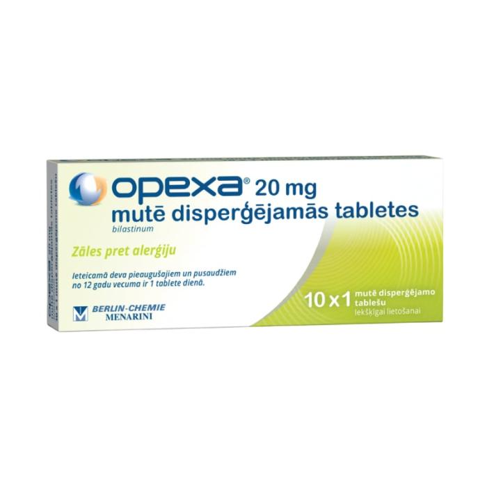 OPEXA 20mg mutē disperģējamās tabletes N10