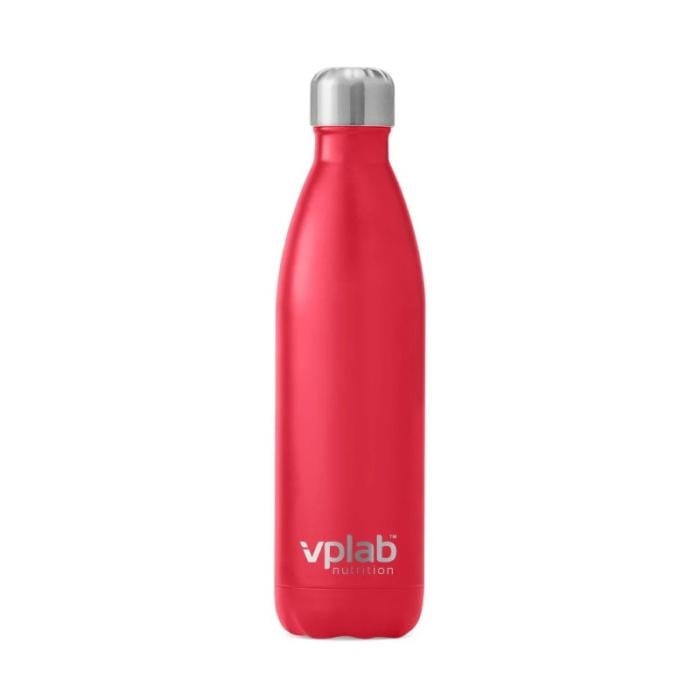 VPLAB metāla ūdens pudele, aveņu krāsā 500 ml