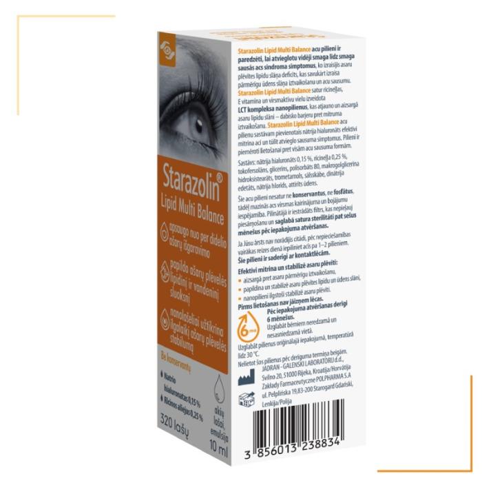 STARAZOLIN Lipid Multi Balance acu pilieni 10ml