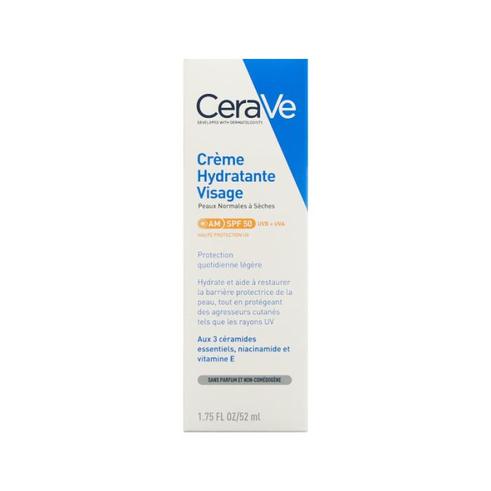 CERAVE SPF50 mitrinošs sejas losjons 52ml