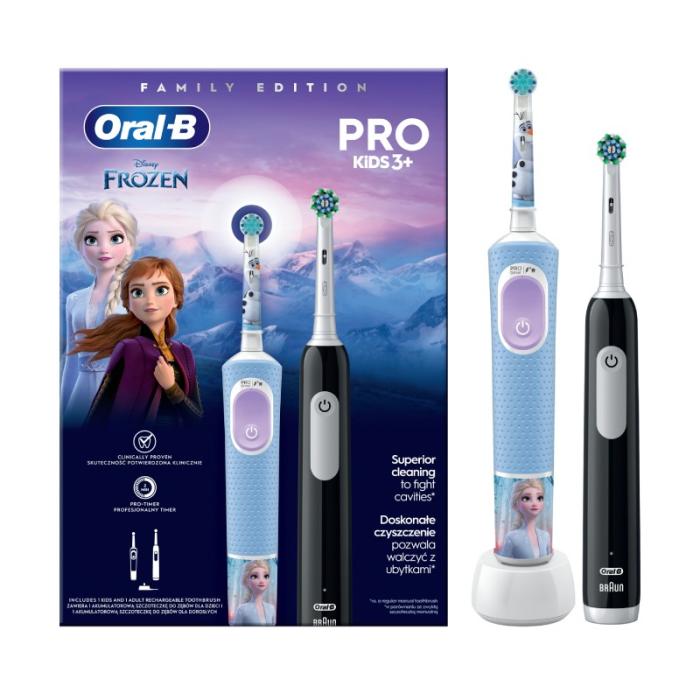 ORAL B Vitality PRO + PRO Kids Frozen elektriskā zobu birste N2