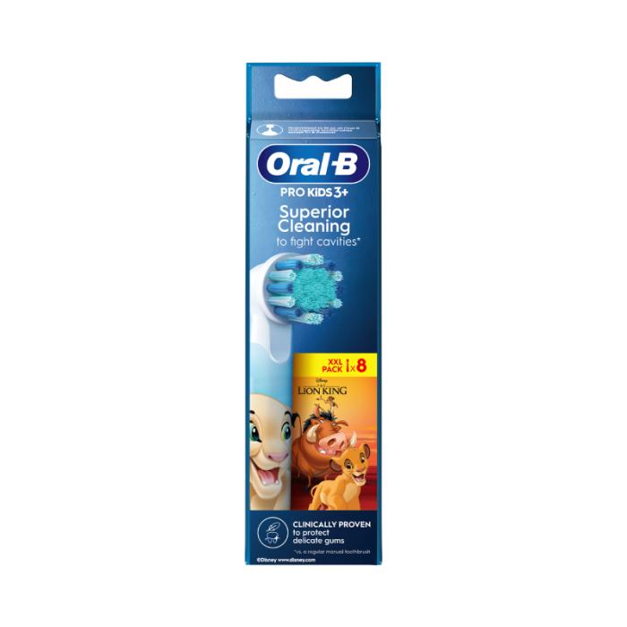 ORAL B PRO Kids 3+ Lion King elektriskās zobu birstes uzgaļi N8