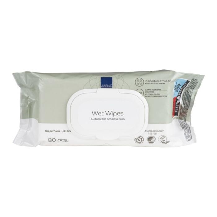 ABENA Mitrās salvetes (ar vāciņu) N80