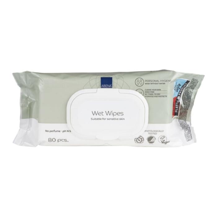ABENA Mitrās salvetes (ar vāciņu) N80