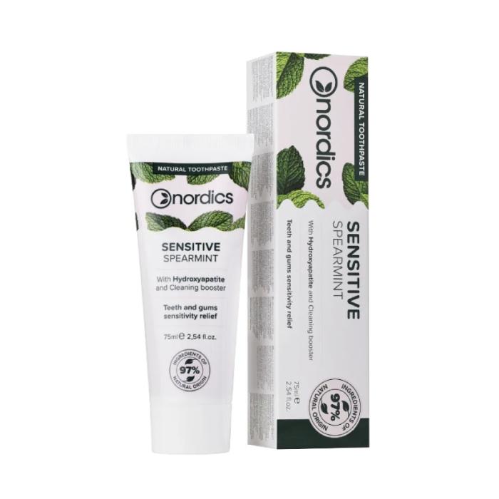 NORDICS Sensitive Spearmint zobu pasta jutīgām smaganām 75ml