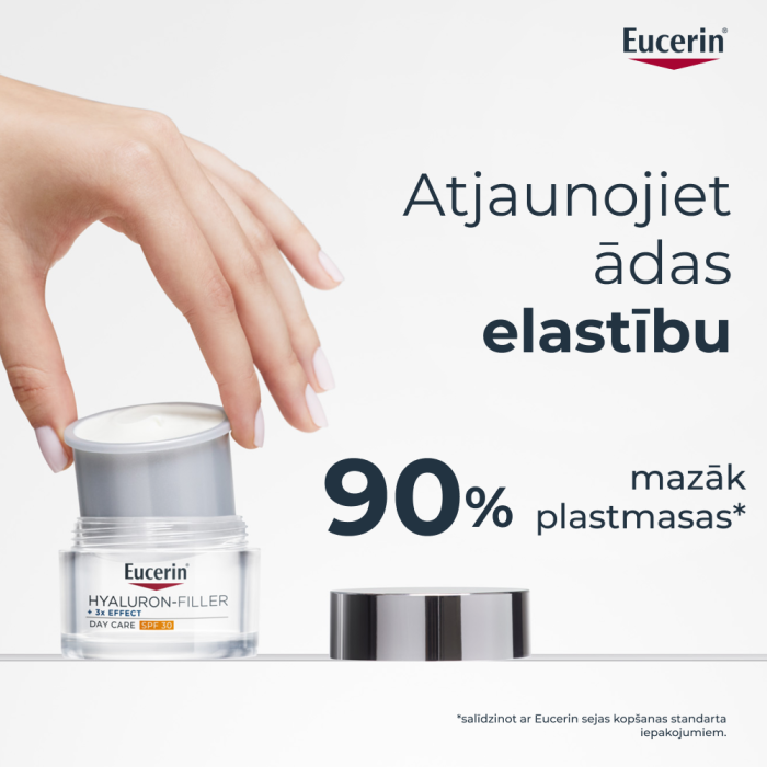 EUCERIN Hyaluron-Filler + 3x Effect SPF 30 dienas krēms uzpildes iepakojums (Refill) 50 ml