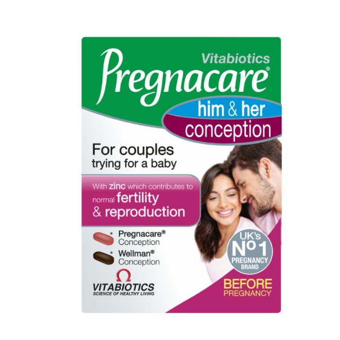 PREGNACARE Him & Her Conception tabletes N60