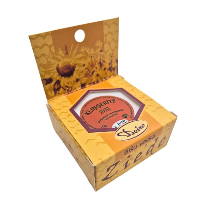 KLINĢERĪTE bišu vaska ziede ar propolisa un kliņģerīšu ekstraktiem 10g