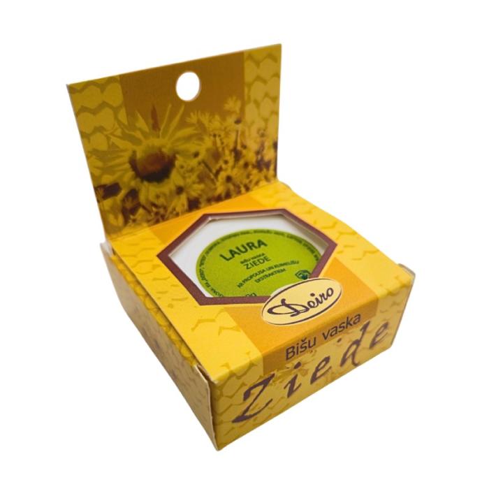 LAURA bišu vaska ziede ar propolisa un kumelīšu ekstraktiem 10g