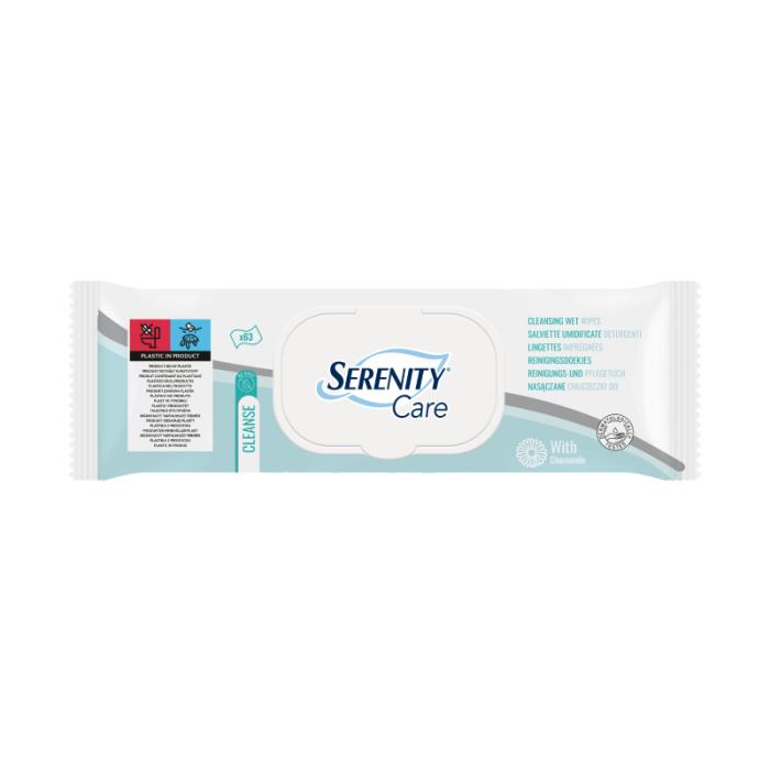 SERENITY Care mitrās salvetes ar kumelīšu ekstraktu N63