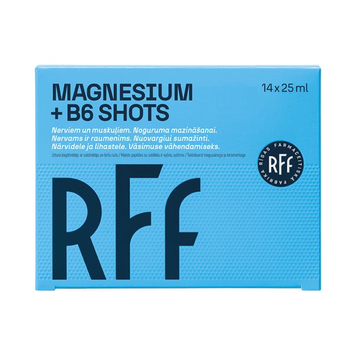 RFF Magnesium+B6 vit. Shots šķidrums 25ml N14