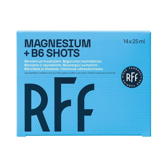 RFF Magnesium+B6 vit. Shots šķidrums 25ml N14