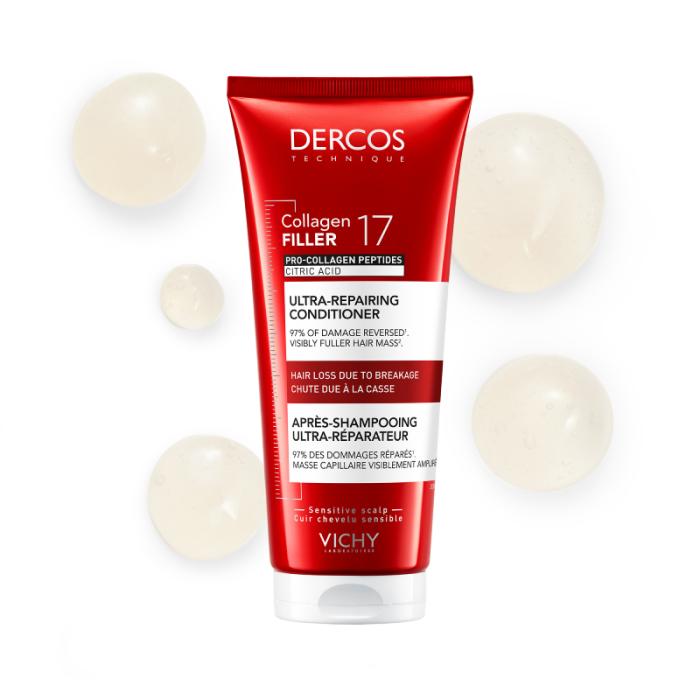 VICHY Dercos Collagen 17 Filler īpaši atjaunojošs kondicionieris 200ml