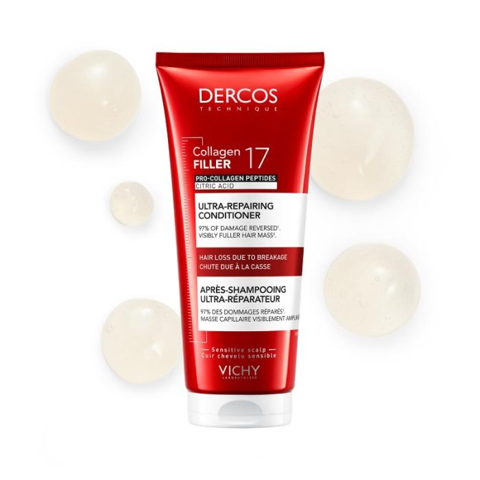 VICHY Dercos Collagen 17 Filler īpaši atjaunojošs kondicionieris 200ml