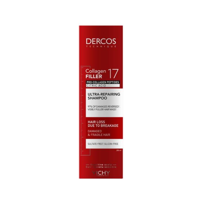 VICHY Dercos Collagen 17 Filler īpaši atjaunojošs šampūns 200ml