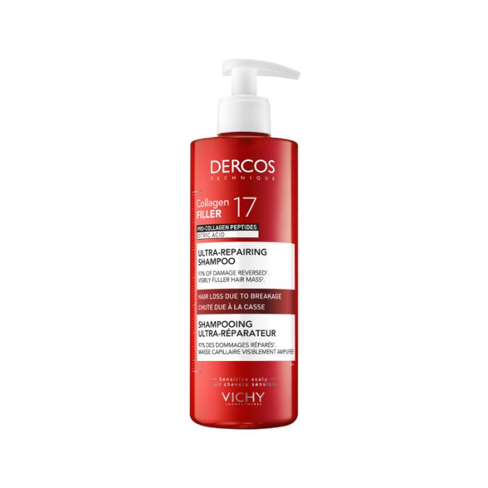 VICHY Dercos Collagen 17 Filler īpaši atjaunojošs šampūns 400ml