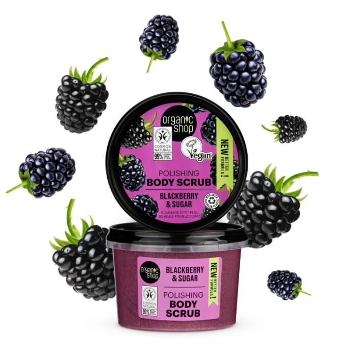ORGANIC SHOP Blackberry&Sugar ķermeņa skrubis 250ml