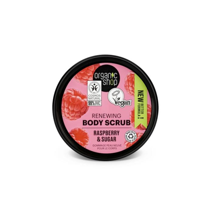 ORGANIC SHOP Raspberry&Sugar ķermeņa skrubis 250ml