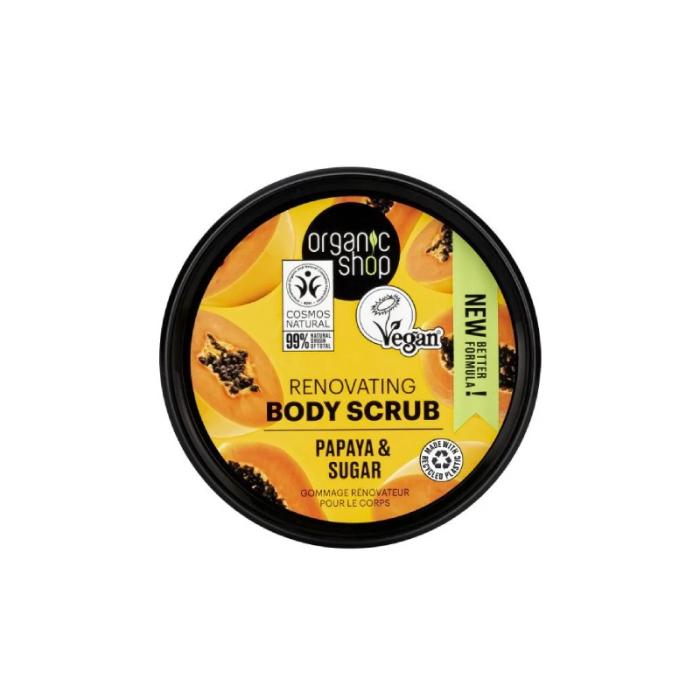 ORGANIC SHOP Papaya&Sugar ķermeņa skrubis 250ml