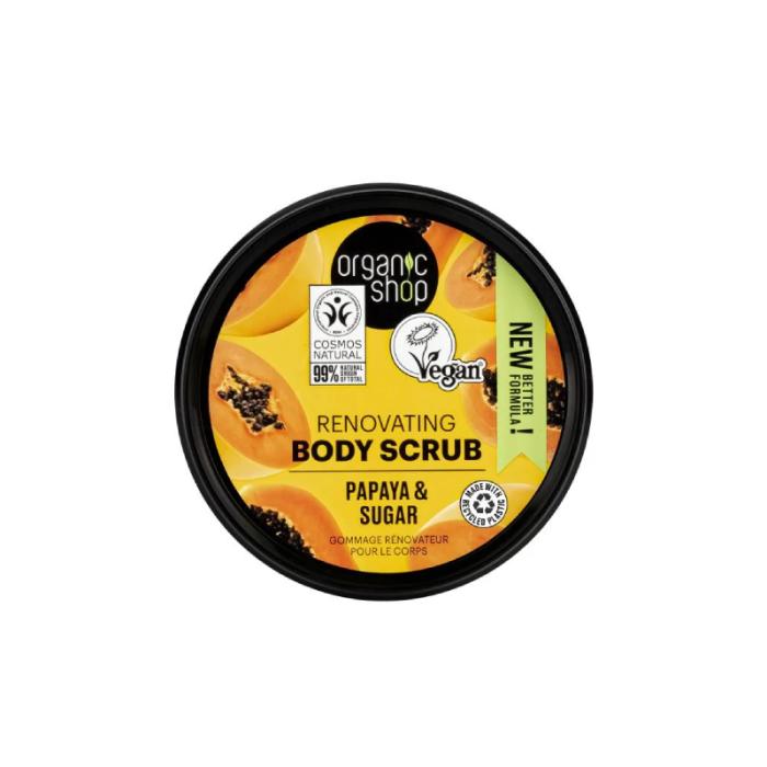 ORGANIC SHOP Papaya&Sugar ķermeņa skrubis 250ml