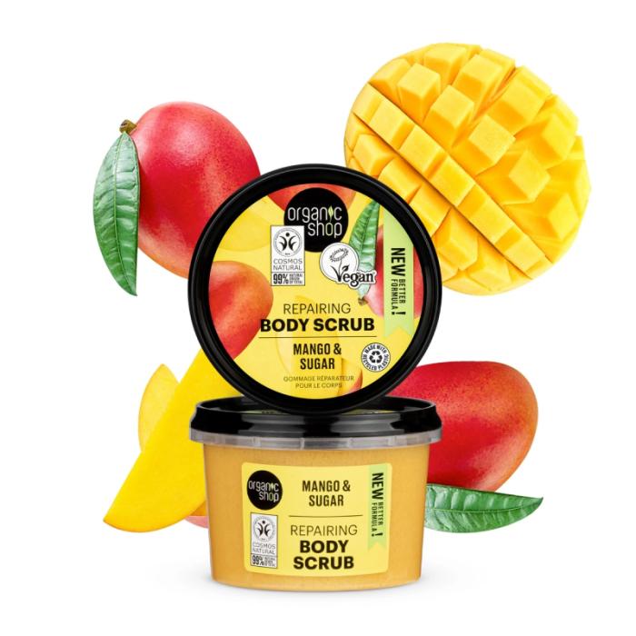 ORGANIC SHOP Mango&Sugar ķermeņa skrubis 250ml