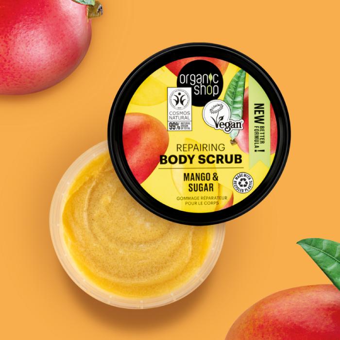 ORGANIC SHOP Mango&Sugar ķermeņa skrubis 250ml