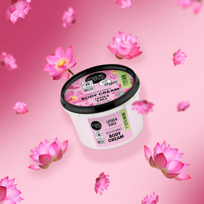 ORGANIC SHOP Lotus&5 Oils ķermeņa krēms 250ml