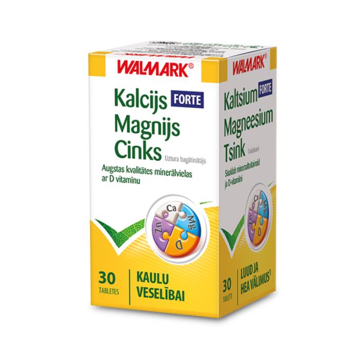 WALMARK Kalcijs-Magnijs-Cinks Forte tabletes N30