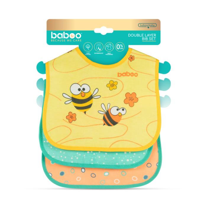 BABOO kokvilnas siekalu priekšautiņi Friends 0+ mēnēši N3