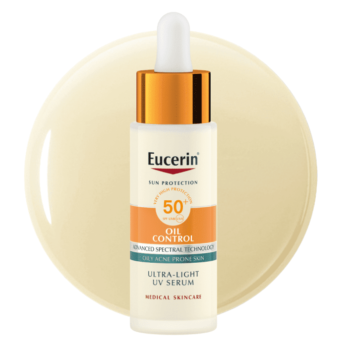 EUCERIN Sun Oil Control SPF 50+ īpaši viegls ikdienas serums 30ml