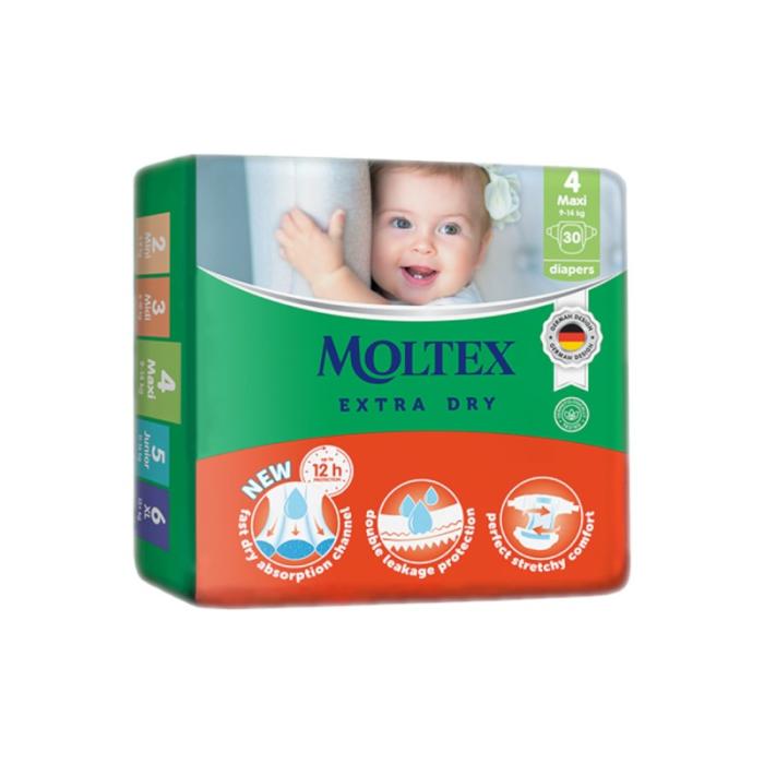 MOLTEX Extra Dry autiņbiksītes 4 Maxi N30