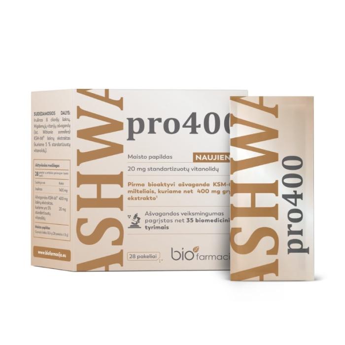 BIOFARMACIJA Ashwa Pro400 pulveris N28