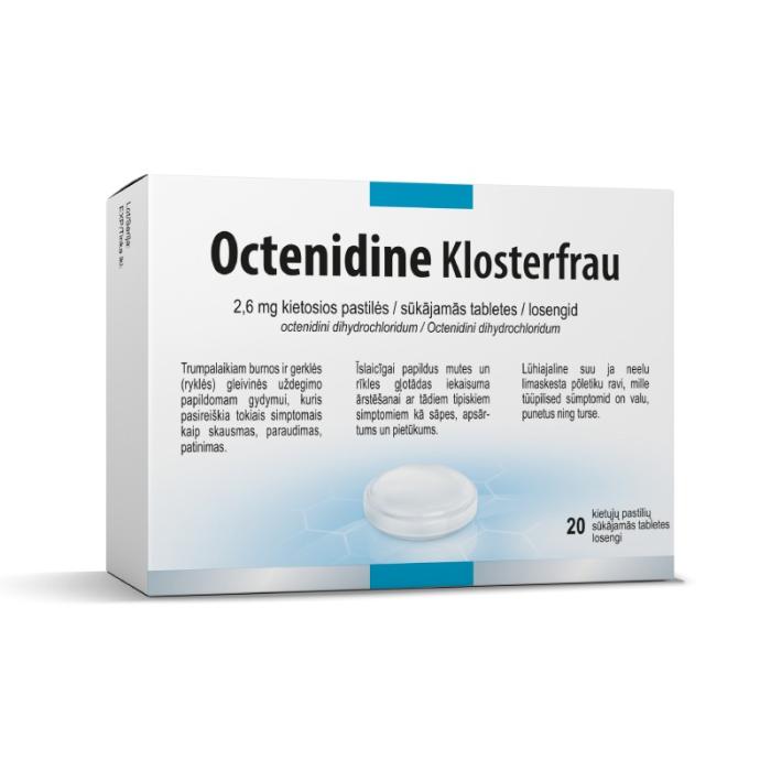 OCTENIDINE Klosterfrau 2,6 mg sūkājamās tabletes N20
