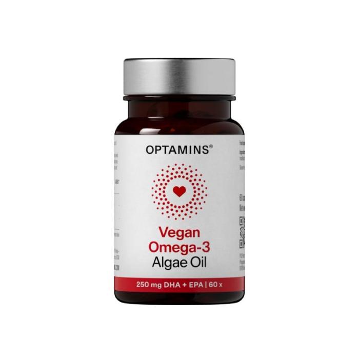 OPTAMINS Vegan Omega-3 Algae Oil kapsulas N60