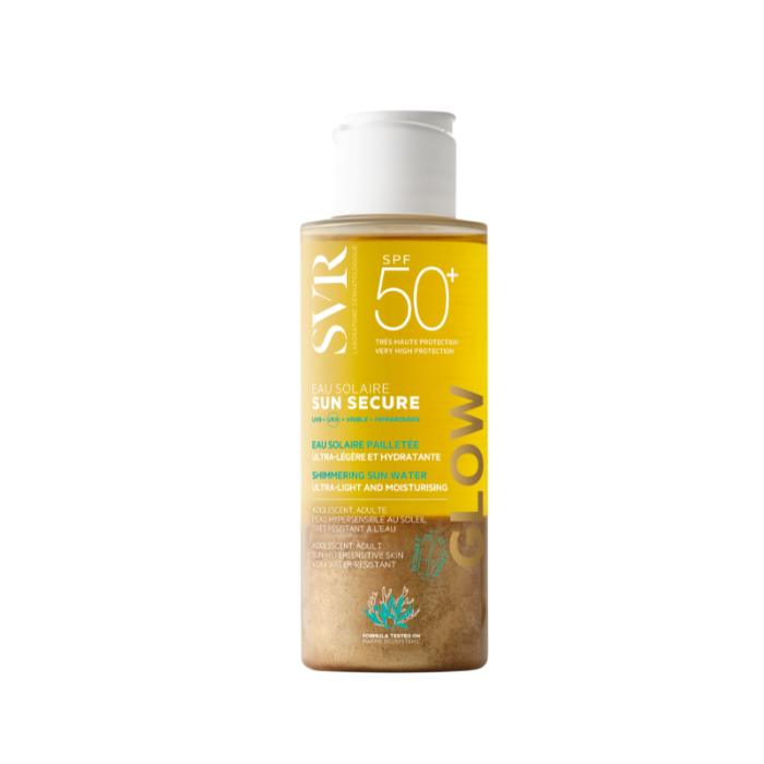 SVR Sun Secure Eau Solaire Glow SPF50+ izgaismojošs saules aizsargūdens 100 ml