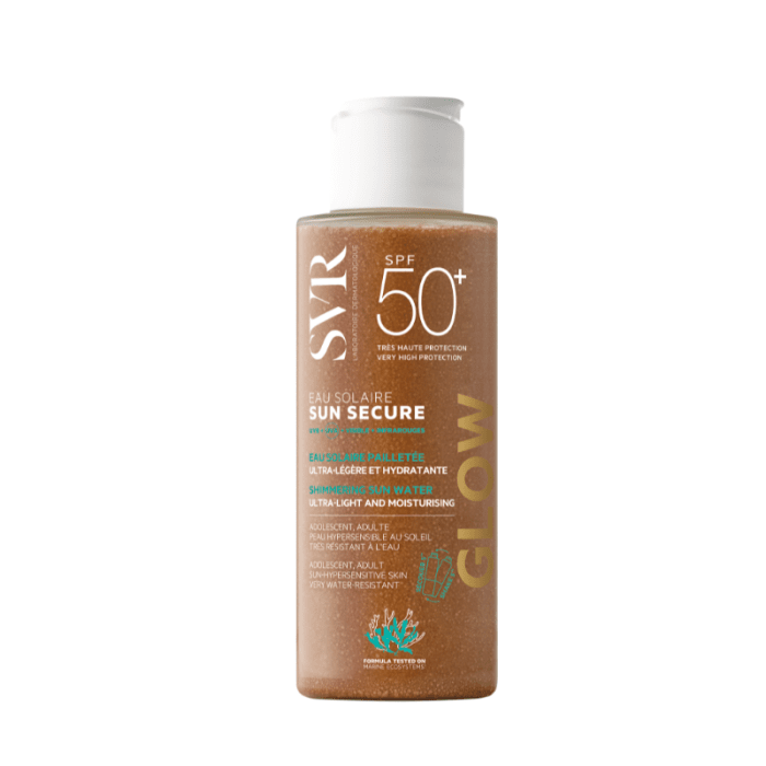 SVR Sun Secure Eau Solaire Glow SPF50+ izgaismojošs saules aizsargūdens 100 ml