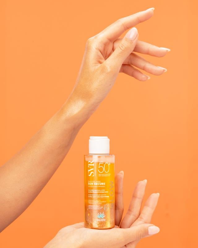 SVR Sun Secure Eau Solaire Glow SPF50+ izgaismojošs saules aizsargūdens 100 ml