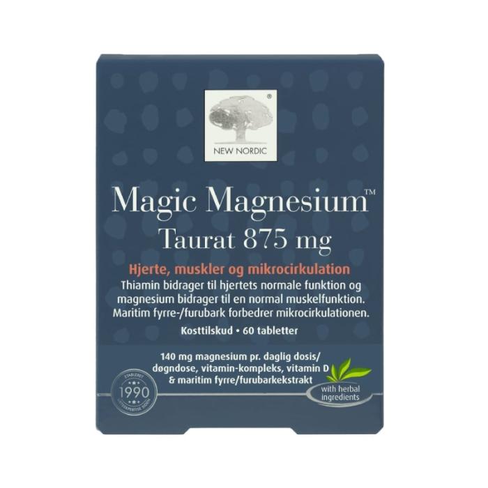 NEW NORDIC Magic Magnesium Taurat 875mg tabletes N60