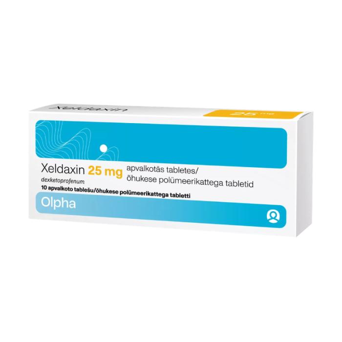 XELDAXIN 25mg apvalkotās tabletes N10
