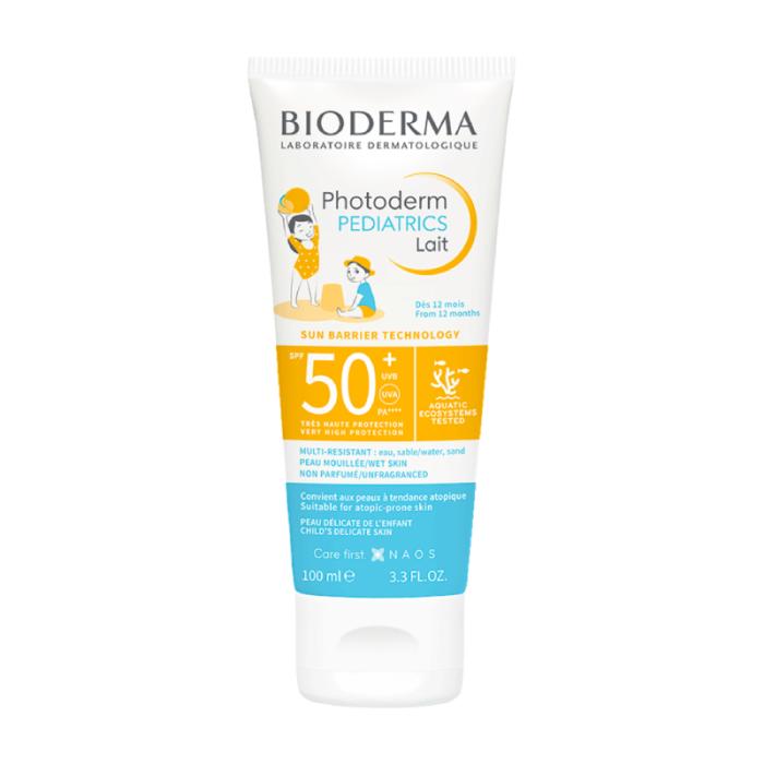 BIODERMA Photoderm Pediatrics Lait  SPF50+ saules aizsargpieniņš bērniem 12+mēn. 100 ml
