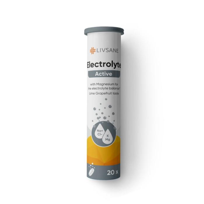 LIVSANE Electrolyte Active šķīstošās tabletes N20