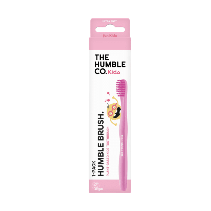HUMBLE Ultra Soft zobu birste bērniem, rozā N1