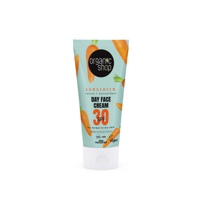 ORGANIC SHOP SPF30 dienas sejas krēms normālai un sausai ādai 50ml